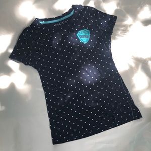 Polka dot navy aeropostale shirt
